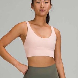 Lululemon align reversible tan pink bra size 6